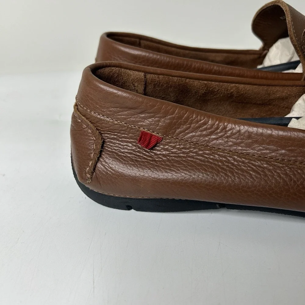 Marc Joseph New York Men's 11 Shoes Brown Leather Slip On Casual Driving Loafer